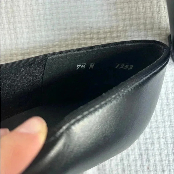 Tic Tac Toes shoes 7.5 Black Matte Leather Fusaro Meg street shoes - Picture 6 of 10